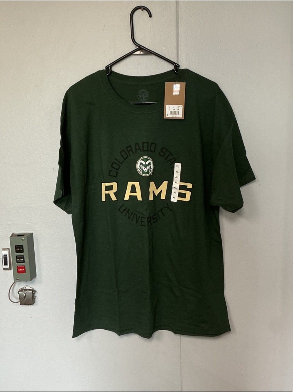Rivalry Threads Colorado State Rams Dark Green Tee with Gold Logo